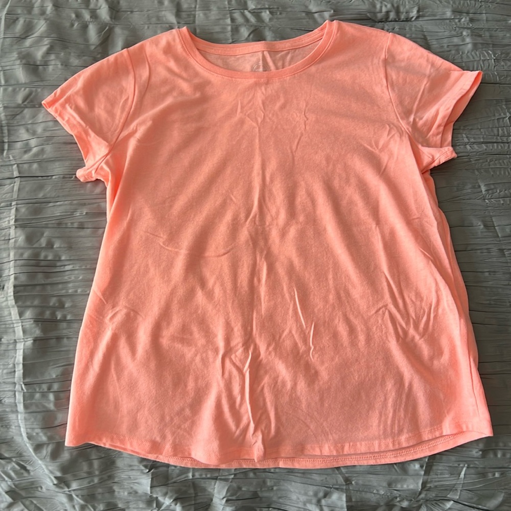 Girls Xtra-Large Pale Orange Wonder Nation Short Sleeve